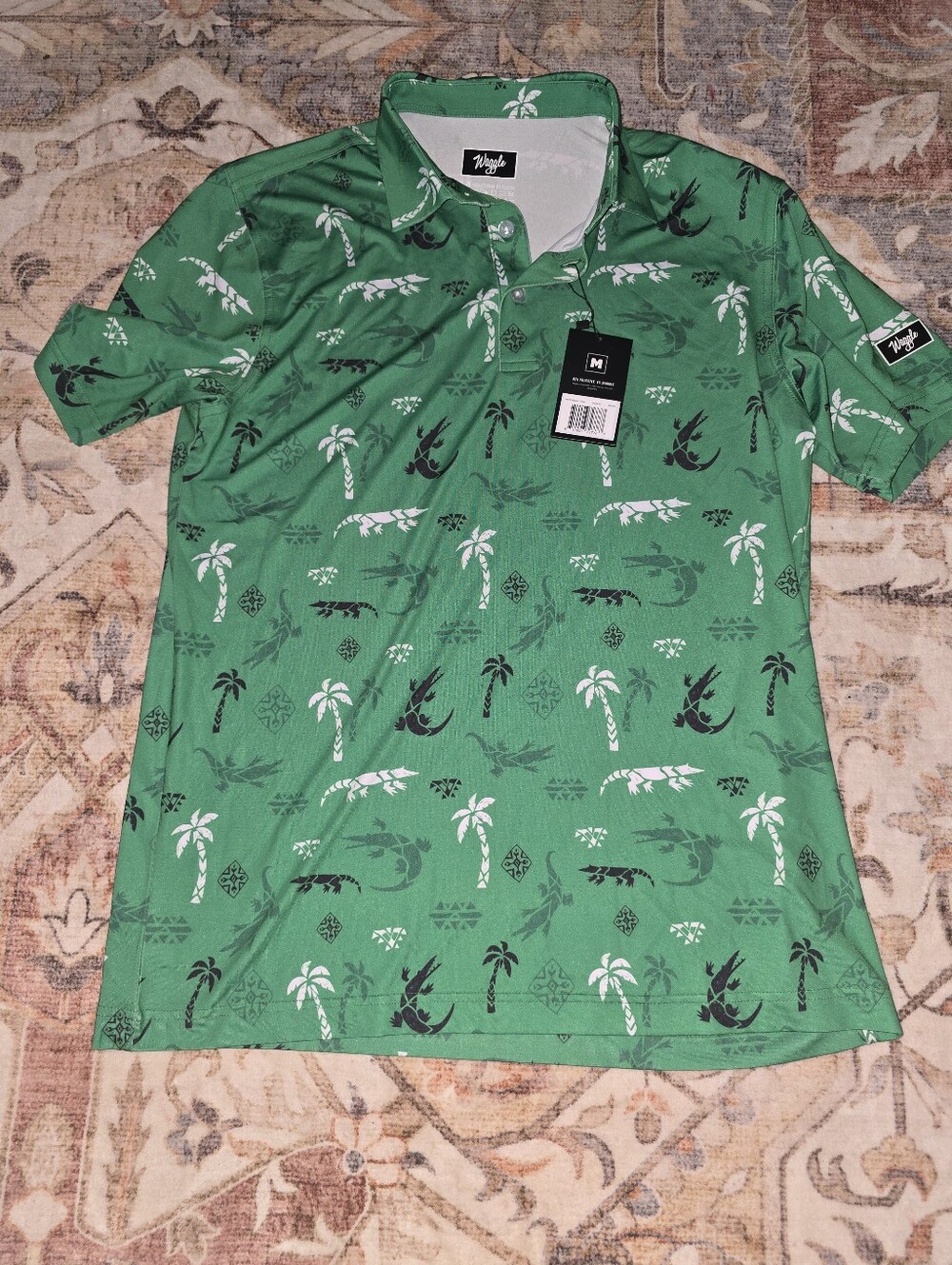 Waggle Bayou Print Golf Polo
